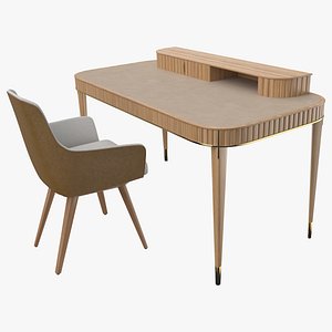Eden-Rock Armchair with Table by Sacha Lakic Roche Bobois