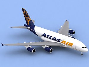 lightwave airbus a380-800 f atlas