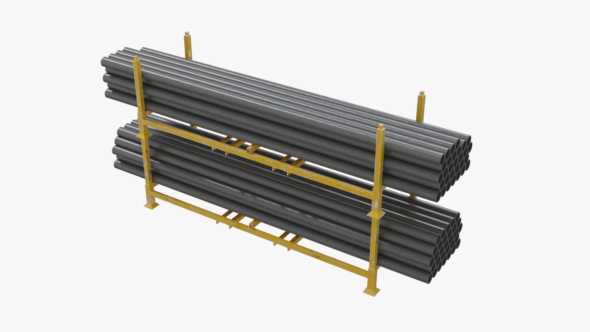 Pipes Storage Rack 3D Model - TurboSquid 2251369