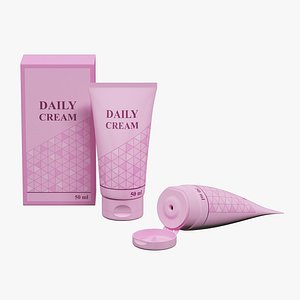 3D daily cream 50ml box model