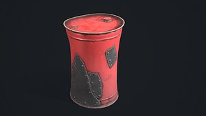 Stylized barrel 3D model