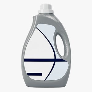 3D model Detergent Container Curved