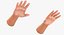 Customizable Rigged Low Poly Hands