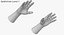Customizable Rigged Low Poly Hands