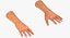 Customizable Rigged Low Poly Hands
