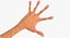 Customizable Rigged Low Poly Hands