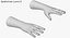 Customizable Rigged Low Poly Hands