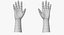 Customizable Rigged Low Poly Hands