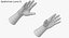 Customizable Rigged Low Poly Hands