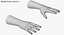 Customizable Rigged Low Poly Hands