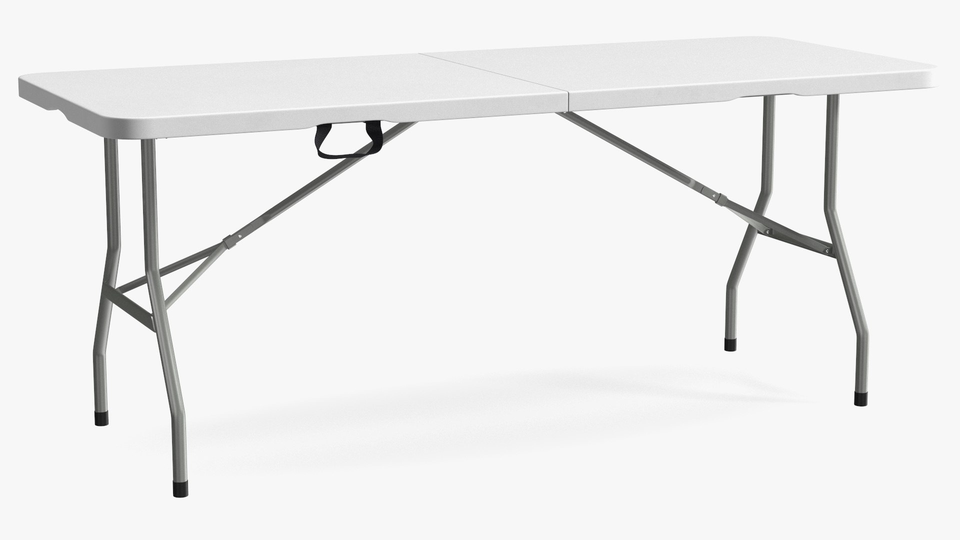 White Folding Table 3D model preview
