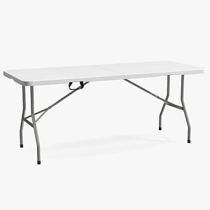 White Folding Table