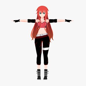 3D Character Anime Woman