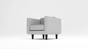 Upholstered Sofa Chair - Classic Style model