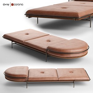geometric daybed bassam fellows 3D model