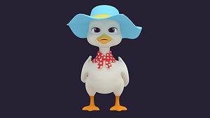 3D duck - hight animal