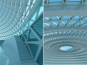consept building 3D model