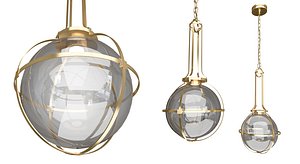 Gracie Medium Captured Globe Pendant 3D