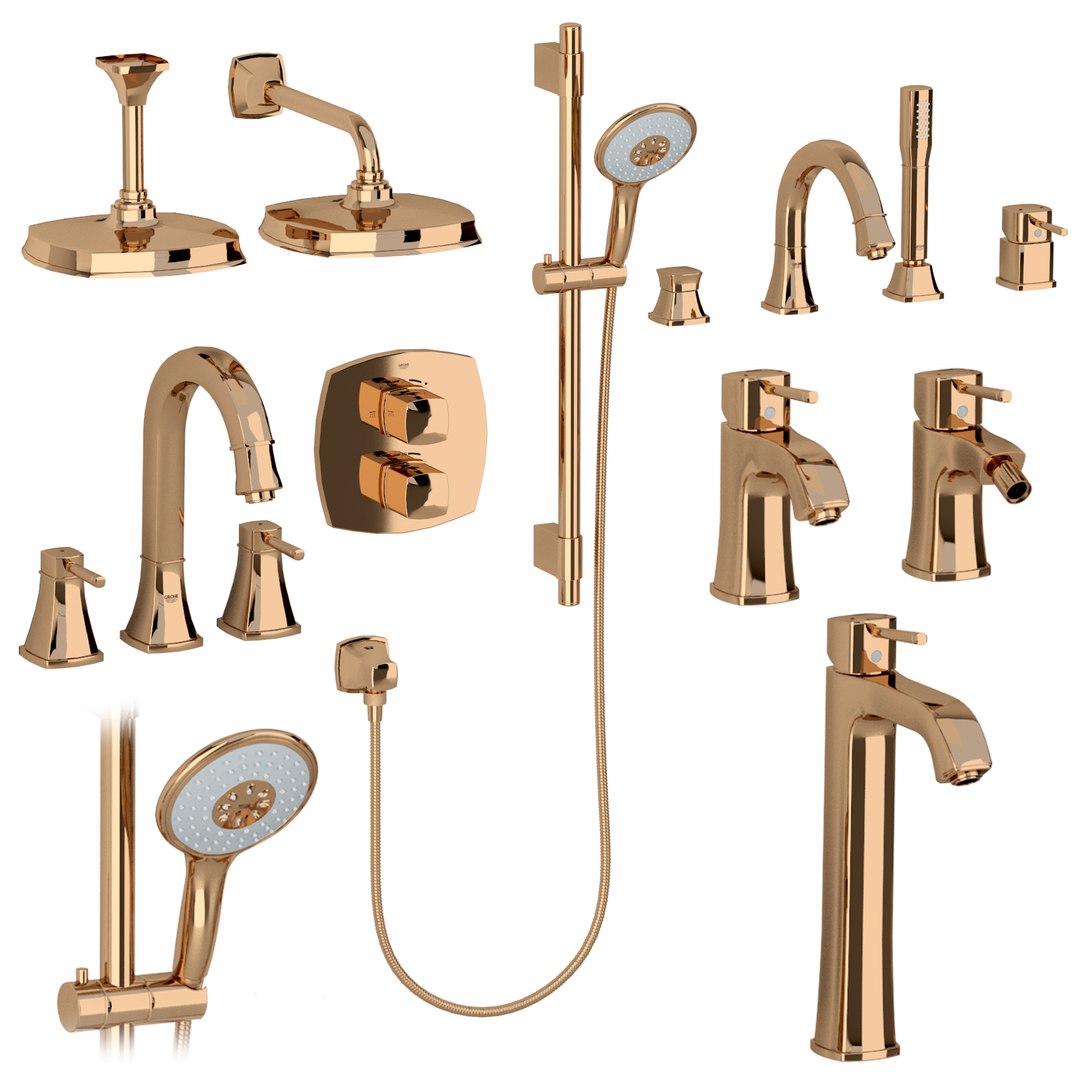 Grohe Grandera set 2 model - TurboSquid 1743398