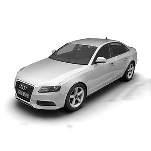 2008 audi a4 3d model