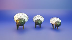 Low Poly Sheep 3D