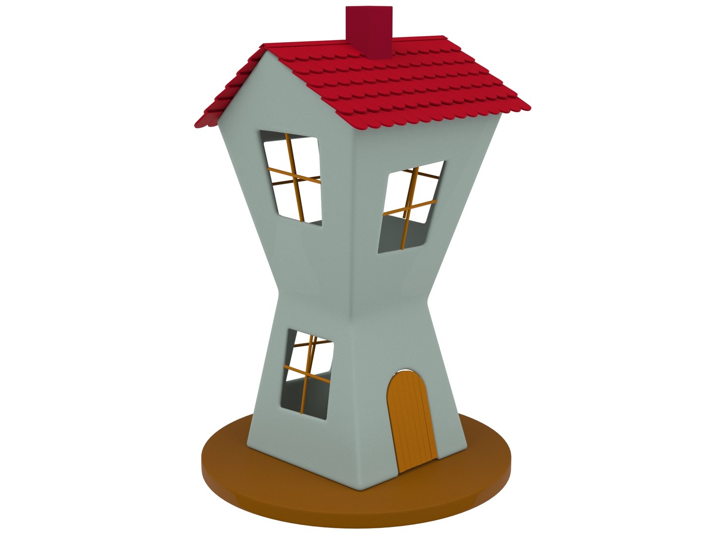 3D Small House Lamp TurboSquid 2034900
