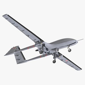 Bayraktar TB3 UCAV Rigged 3D model