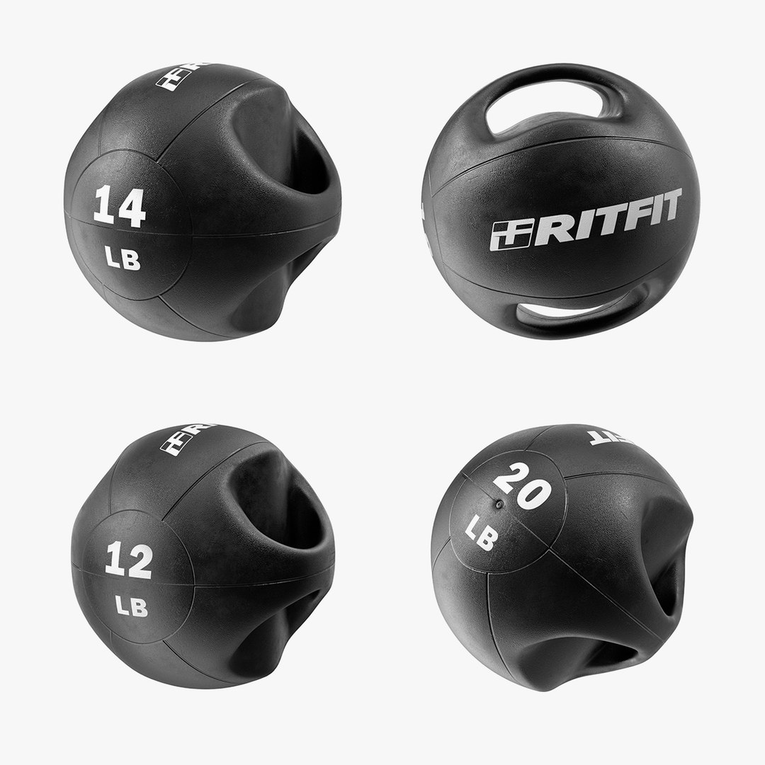 Medicine Dual Grip Balls Collection 2 3D model preview
