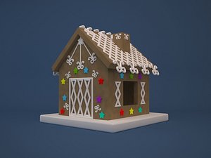 3d christmas gingerbread house