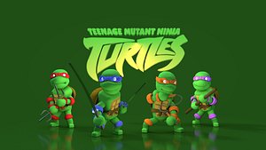 TMNT- Teenage Mutant Ninja Turtles Low Poly