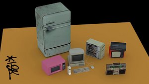 OLD-SCHOOL LOW-POLY APPLIANCES COLLECTION