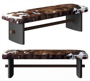 3D Vintage Retro Stools Bauhaus Art Bench  Cow Transformation