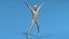 3D model Low Poly Kid Jumping Jacks