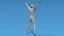 3D model Low Poly Kid Jumping Jacks