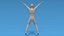 3D model Low Poly Kid Jumping Jacks