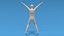 3D model Low Poly Kid Jumping Jacks
