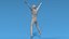 3D model Low Poly Kid Jumping Jacks