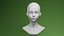 Modello 3D a mesh di base per teste maschili e femminili in stile anime.