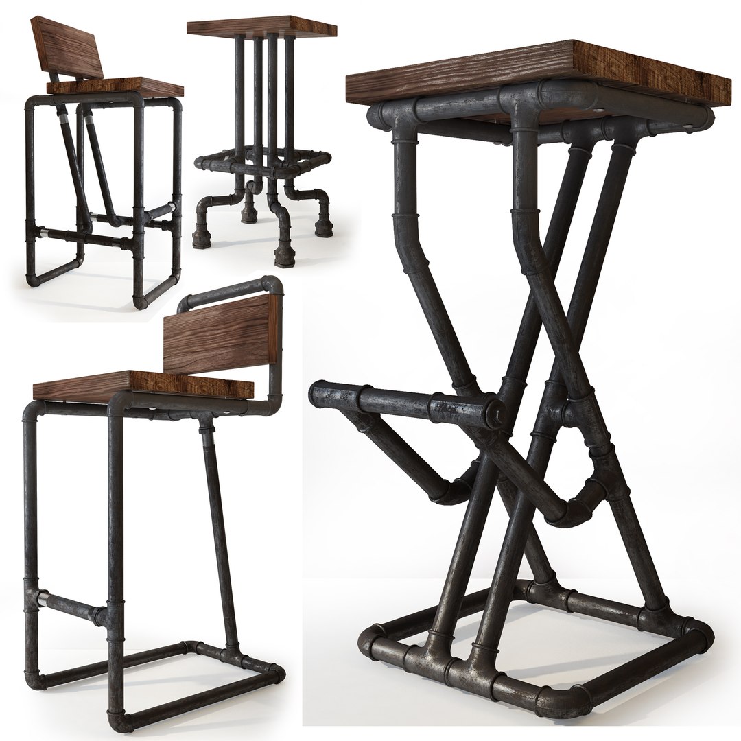 Bar Stool Chairs 3D Model - TurboSquid 1343682