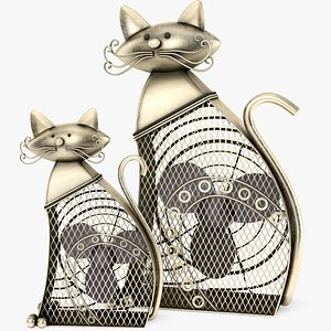 Cat decorative figurine fans