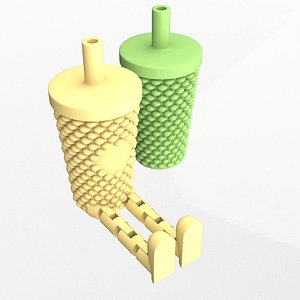 3D Articulated Drink Cup model