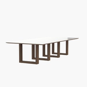 Statement Blends Natural Finishes Conference Table 3D model