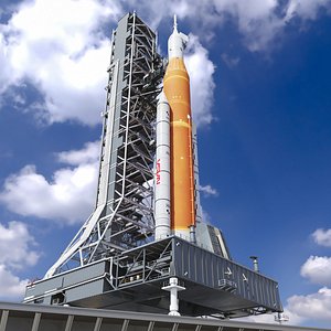 Launch Pad 39B with NASA Space Launch System