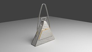 The Triangular Handbag catchy and Luxury 3D model