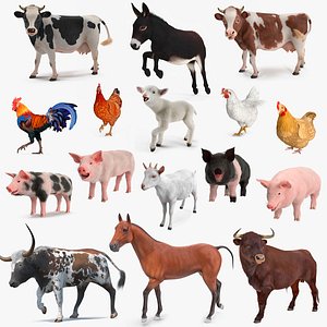 Farm Animals Big Rigged Collection 5