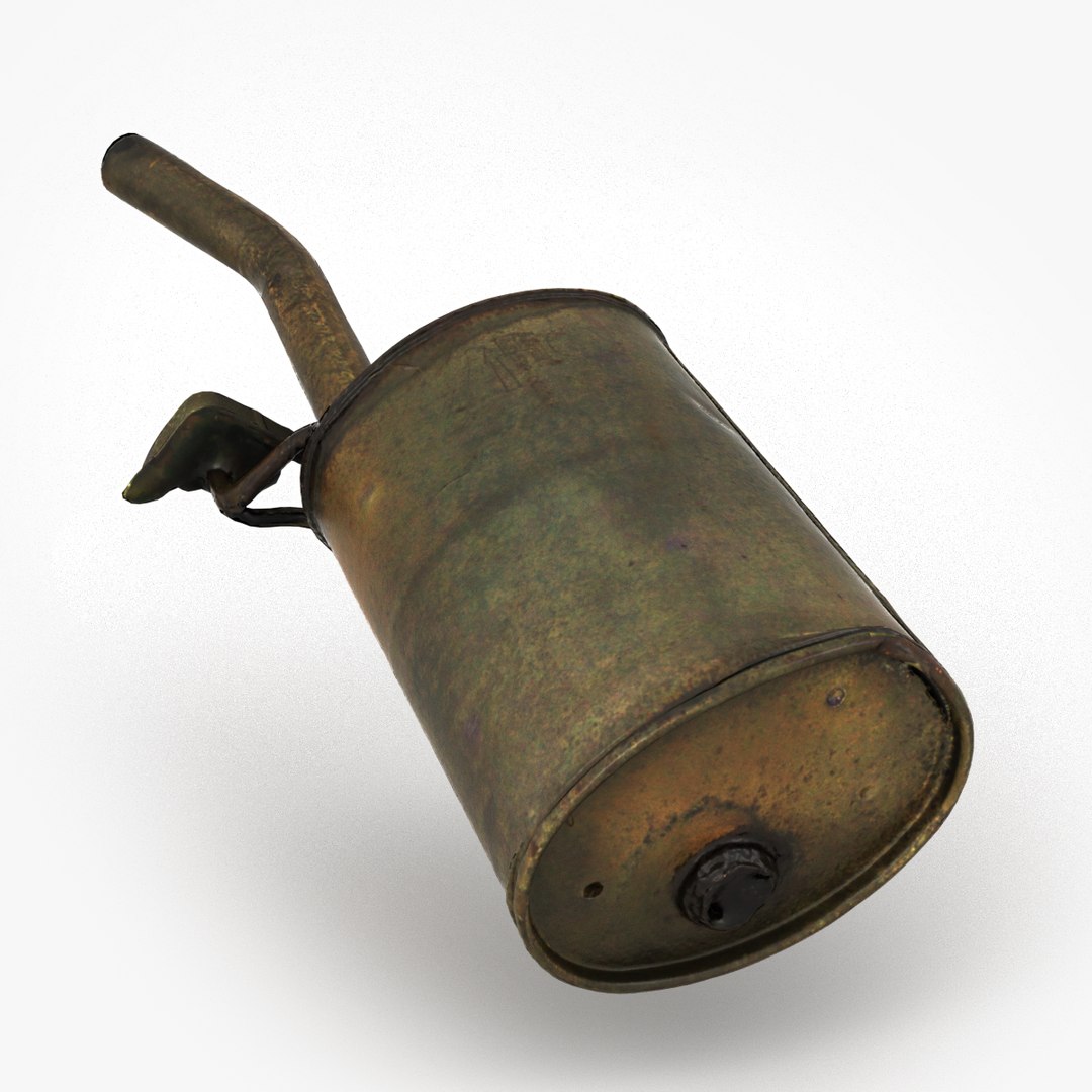 Old car muffler 3D model - TurboSquid 2065603