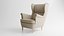 IKEA Strandmon Kelinge Bej Armchair and Pouf