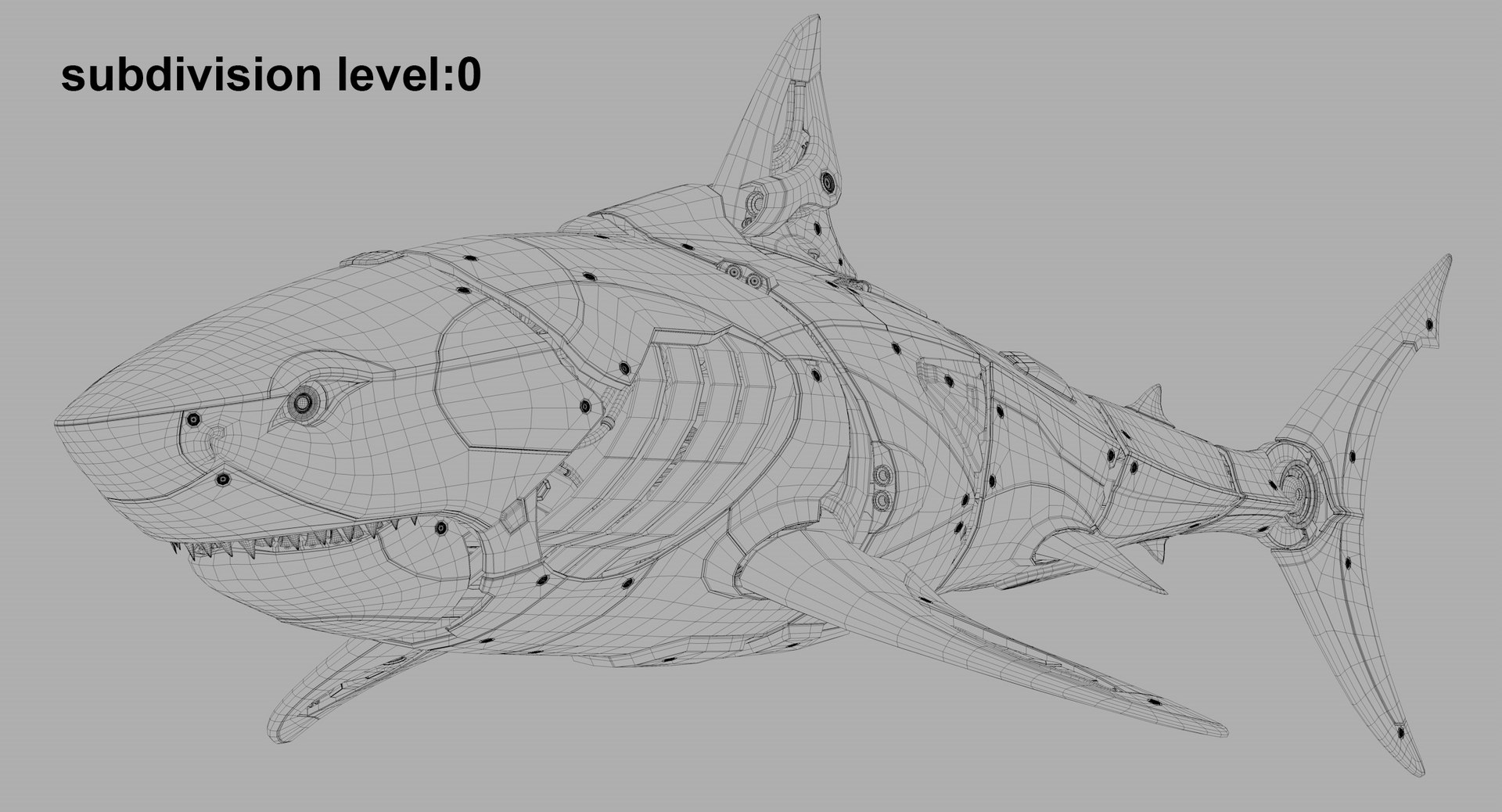 3D model Shark Robot TurboSquid 2018311
