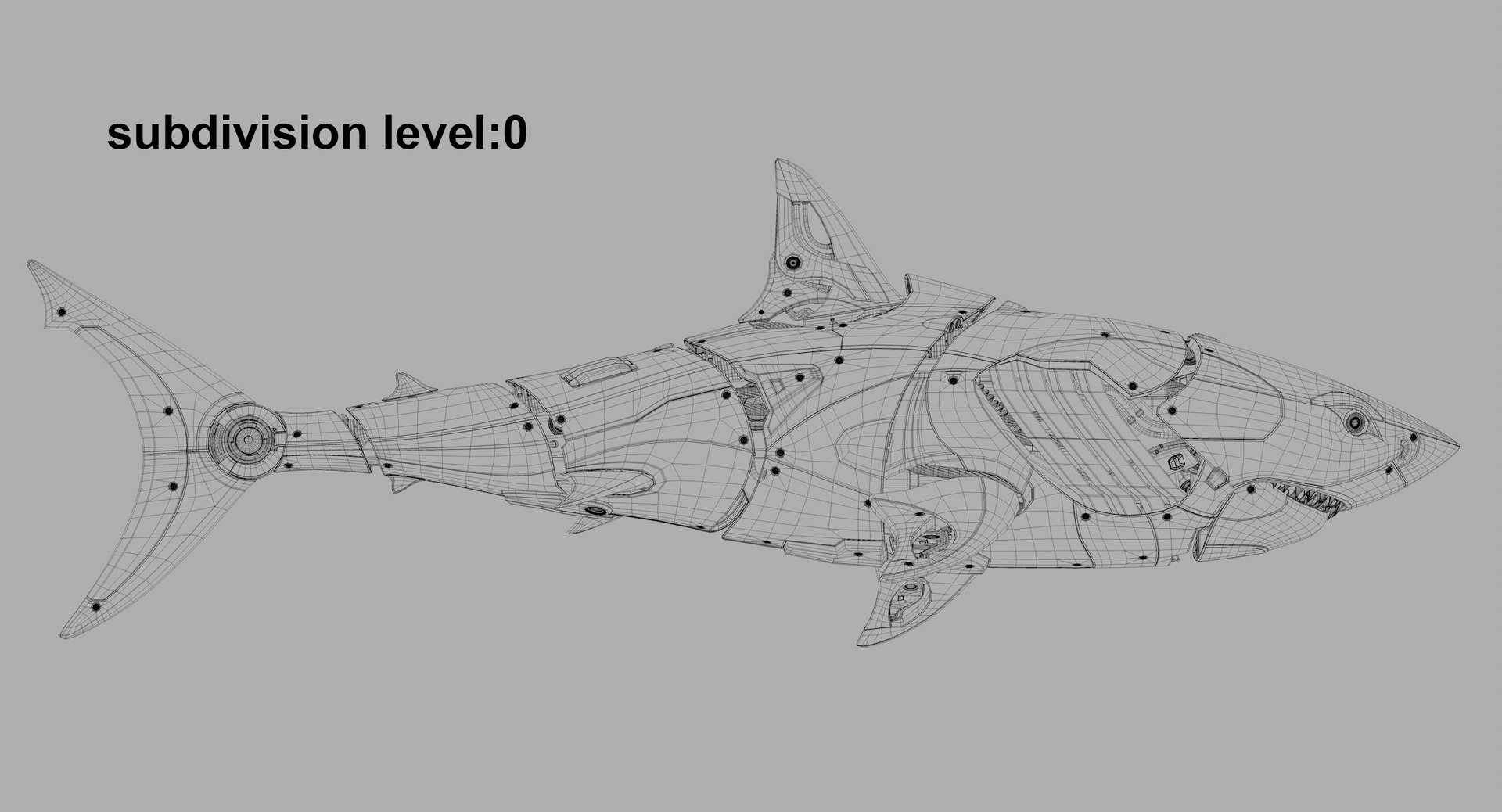3D model Shark Robot TurboSquid 2018311