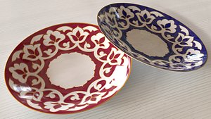 3D uzbekistan plate